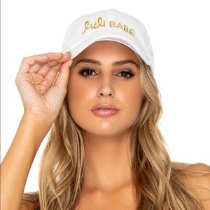 Luli Fama White Babe Hat Cap